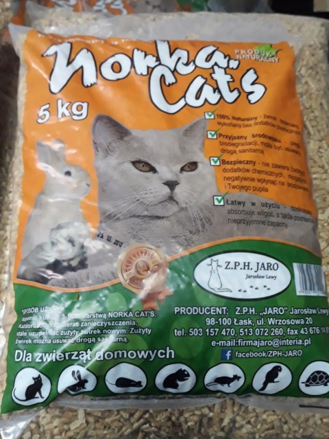 Norka Cats żwirek drewniany 8,5l