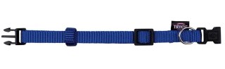 Obroża NYLON, XS-S: 22-35 cm/ 10 mm, królewski błękit