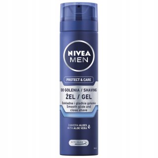 NIVEA MEN PROTECT&CARE Żel do golenia nawilżający dla mężczyzn 200ml