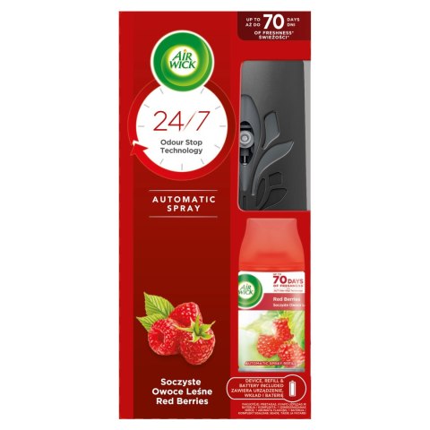 AIR WICK FRESHMATIC Urządzenie + odświeżacz komplet OWOCE LEŚNE 250 ml