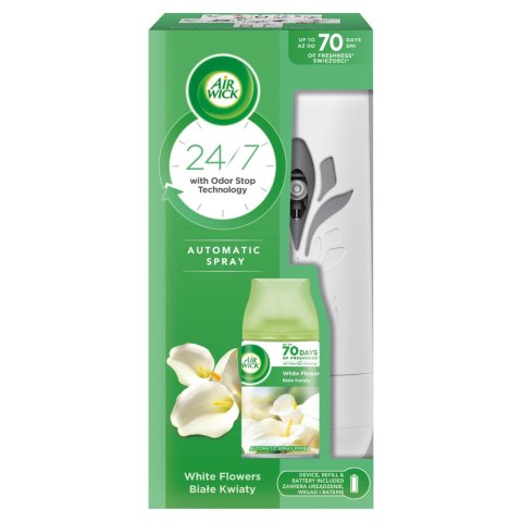 Air Wick Freshmatic Odświeżacz Powietrza Białe Kwiaty zapach Komplet 250 ml