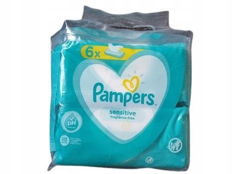 PAMPERS CHUSTECZKI MOKRE SENSITIVE 6 x 52SZT