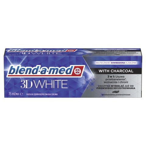 Blend-a-med Pasta do zębów 3D White with Charcoal, 75ml