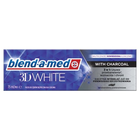 Blend-a-med Pasta do zębów 3D White with Charcoal, 75ml