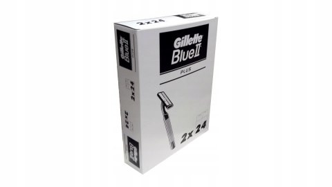 Gillette Blue II PLUS maszynki do gol. 2 x 24 (48)