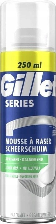 Gillette pianka do golenia Aloe Sensitive, 250ml