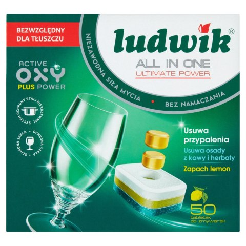 LUDWIK Tabletki do zmywarki lemon ALL in One 50szt