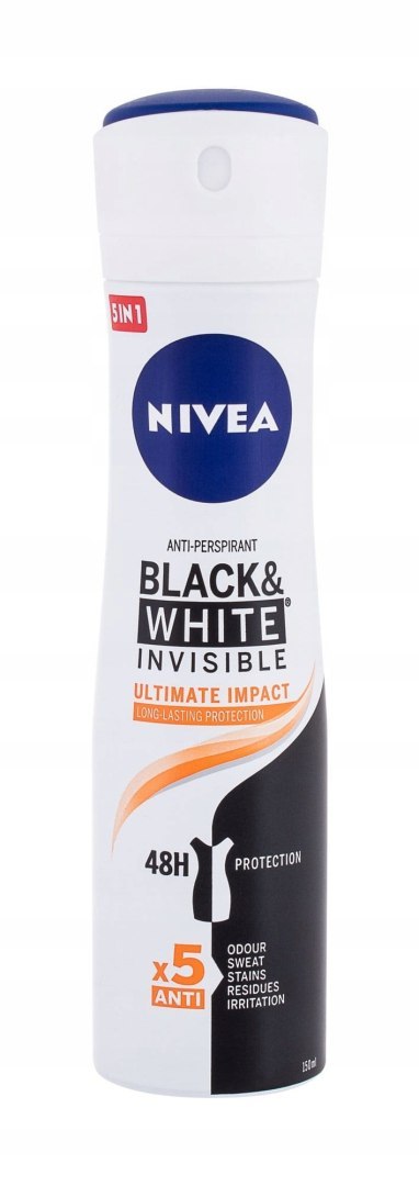 Nivea black&white invisible ultimate impact w sprayu 150 ml