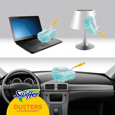 SWIFFER Duster Miotełka Do Kurzu + 7x Zapas Rączka Wkłady Magnes Na Kurz