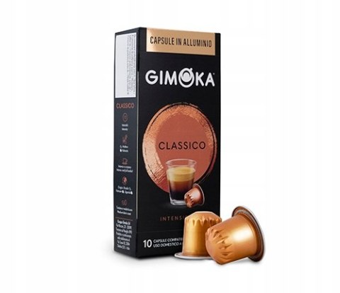 Kapsułki Nespresso Gimoka Aluminiowe Bezkofeinowa