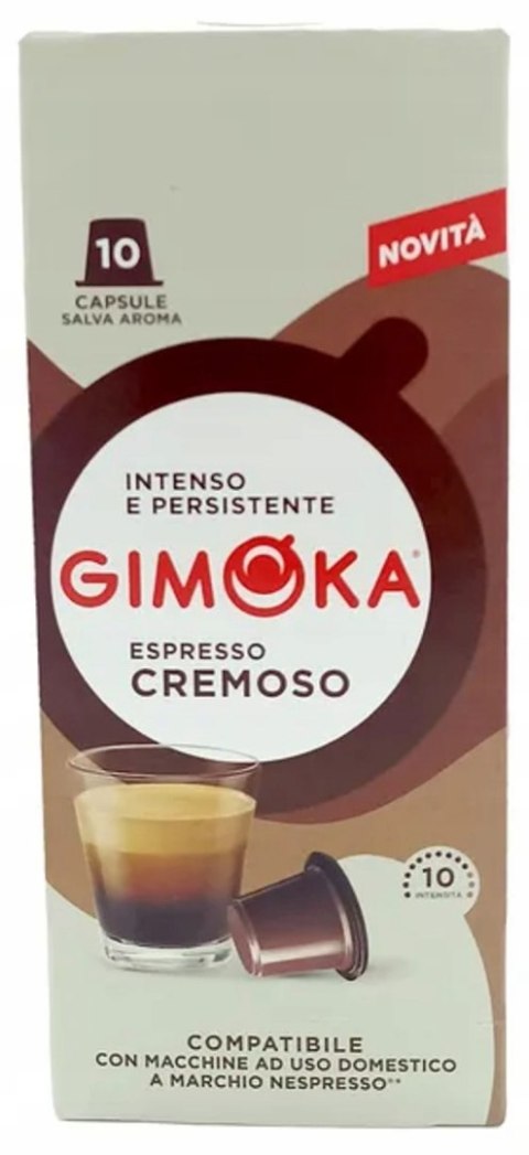 Kapsułki do Nespresso GIMOKA Cremoso Espresso 10