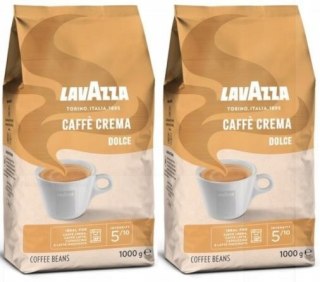 2x Kawa ziarnista Lavazza Caffe Crema Dolce 1000 g