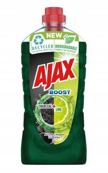 Ajax Boost Charcoal & Lime Płyn uniwersalny 1l węgiel limonka